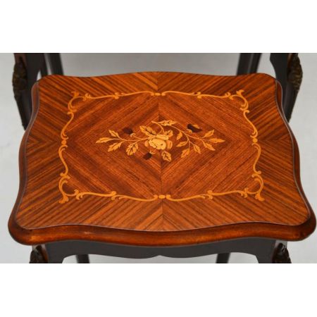 Antikes französisches Rosenholz Nest – 3er-Set