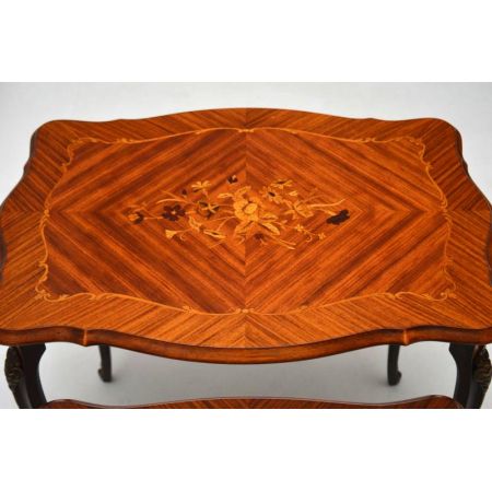 Antikes französisches Rosenholz Nest – 3er-Set