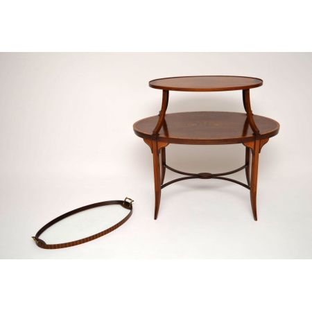 Antiker Edwardian Etagere aus Mahagoni und Satinholz