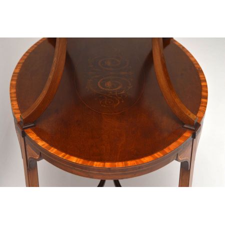 Antiker Edwardian Etagere aus Mahagoni und Satinholz