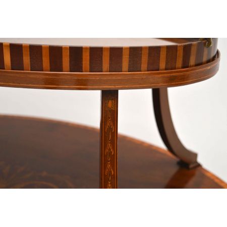 Antiker Edwardian Etagere aus Mahagoni und Satinholz