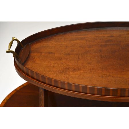 Antiker Edwardian Etagere aus Mahagoni und Satinholz