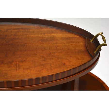 Antiker Edwardian Etagere aus Mahagoni und Satinholz