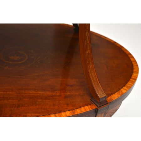 Antiker Edwardian Etagere aus Mahagoni und Satinholz