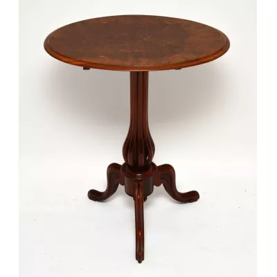 Antiker Victorian Nussbaum Klapptisch