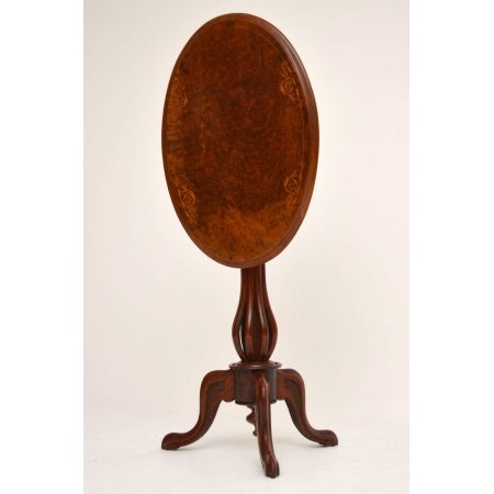 Antiker Victorian Nussbaum Klapptisch