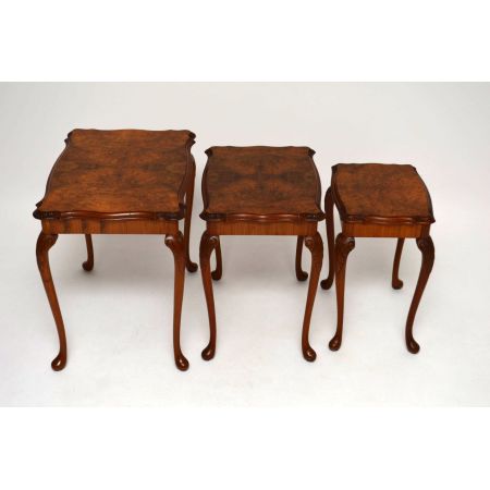 Antiker Nussbaum Nest – 3er Set