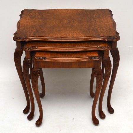Antique Burr Walnut Nest of Tables