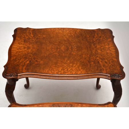 Antique Burr Walnut Nest of Tables