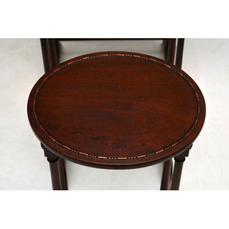 Antique Edwardian Mahogany Nest of Four Tables