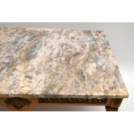 Antique French Marble Top Coffee Table