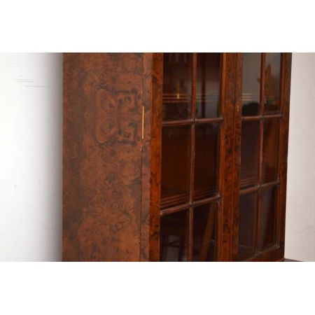 Ansprechender Bücherschrank mit Glastüren