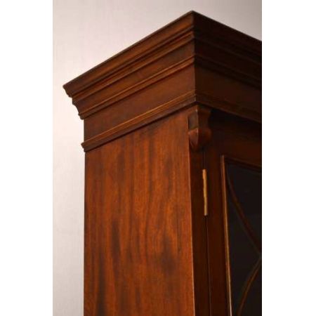 Mahagoni  Bücherschrank Bibliothek  Breakfront Bookcase mit Sekretär 