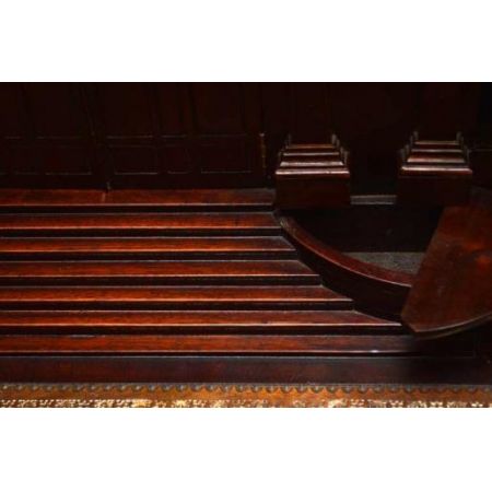 Mahagoni  Bücherschrank Bibliothek  Breakfront Bookcase mit Sekretär 