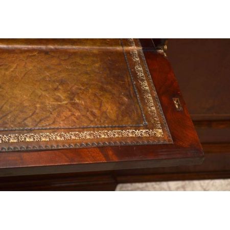 Mahagoni  Bücherschrank Bibliothek  Breakfront Bookcase mit Sekretär 