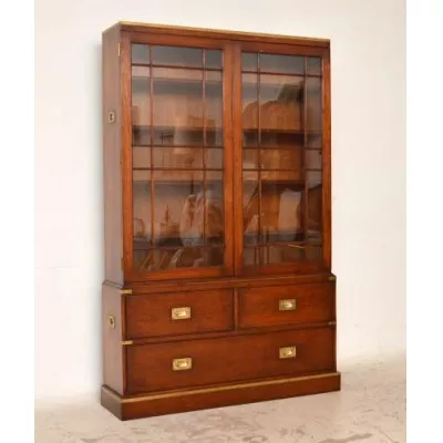   Mahagony Bücherschrank Bookcase antik mit toller Optik