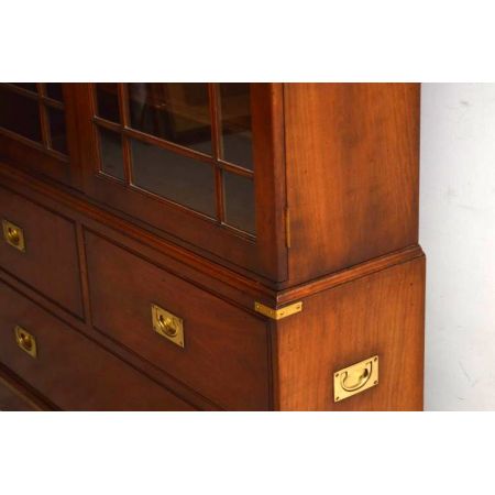   Mahagony Bücherschrank Bookcase antik mit toller Optik