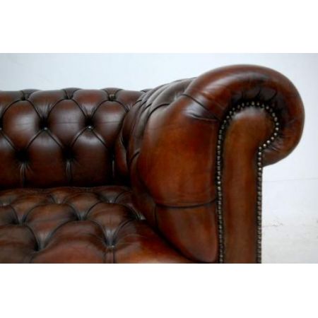 "Victorian" Chesterfield Sofa Ledersofa