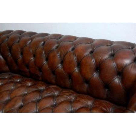 "Victorian" Chesterfield Sofa Ledersofa