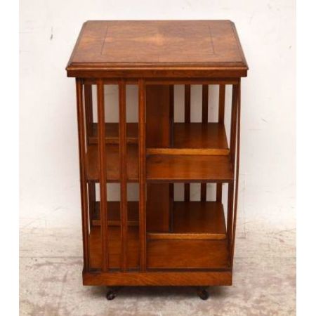 Antikes Revolving Bücherregal Bookcase