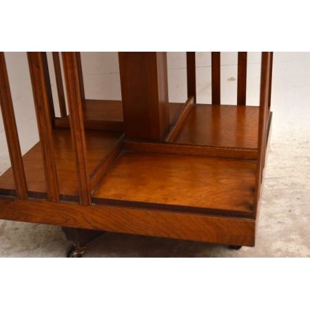 Antikes Revolving Bücherregal Bookcase