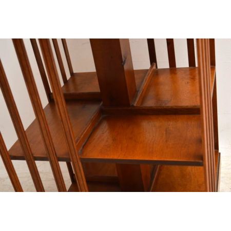 Antikes Revolving Bücherregal Bookcase