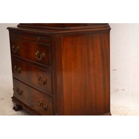 Georgian Style Bookcase Flame Mahagoni