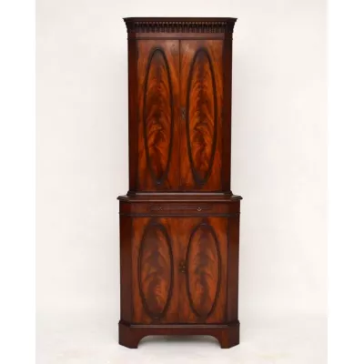 Eckschrank antik Flame Mahogany