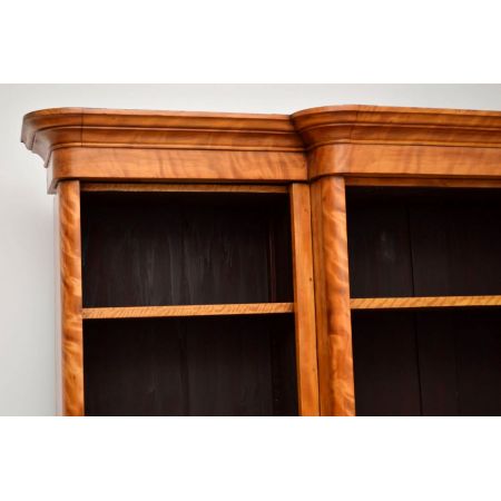 Satin Birch Bücherschrank antik 1860