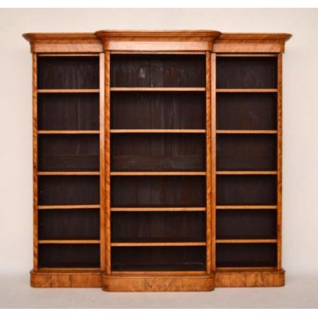 Satin Birch Bücherschrank antik 1860