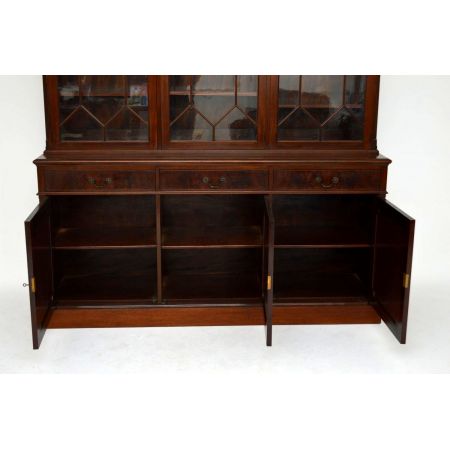 Großes antikes Bookcase Bücherschrank