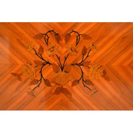 Schönes antikes Display Cabinet Vitrine mit Marmor