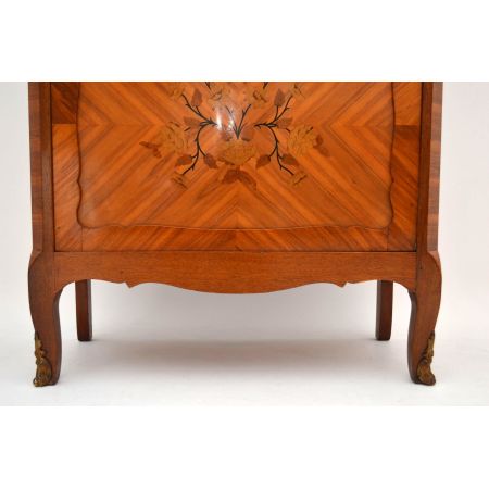 Schönes antikes Display Cabinet Vitrine mit Marmor