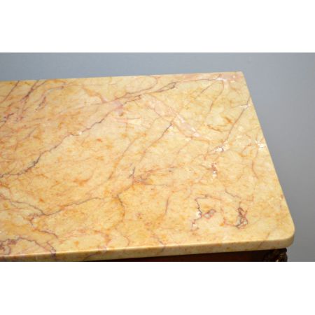 Schönes antikes Display Cabinet Vitrine mit Marmor