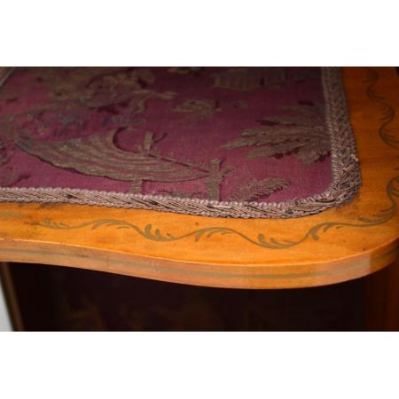 Antike exotische Chinoiserie Vitrine Mahagoni 