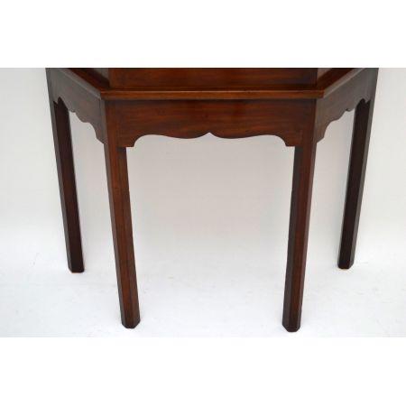 Beeindruckende antike Mahagoni Vitrine ca. 1890