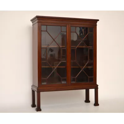 Kleiner antiker Bücherschrank Vitrine