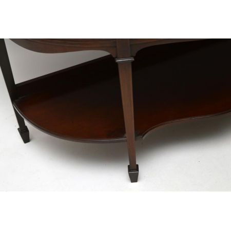 Antike Edwardian Intarsien Vitrine