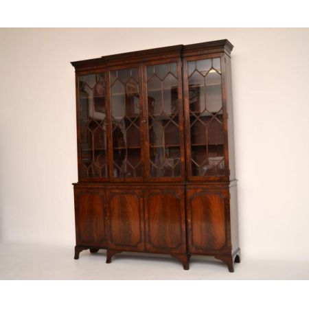 Antike Mahagoni Vitrine