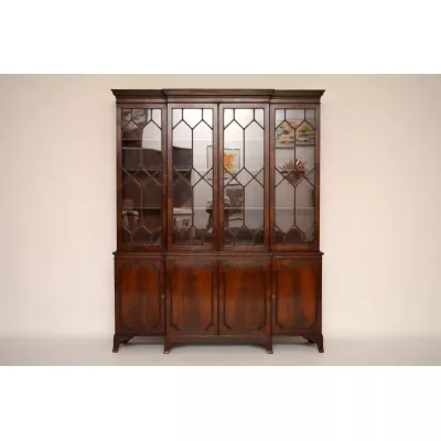 Antike Mahagoni Vitrine