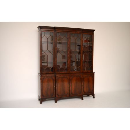 Antike Mahagoni Vitrine