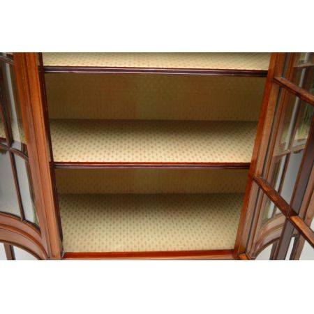 Große Edwardian Mahagoni Vitrine