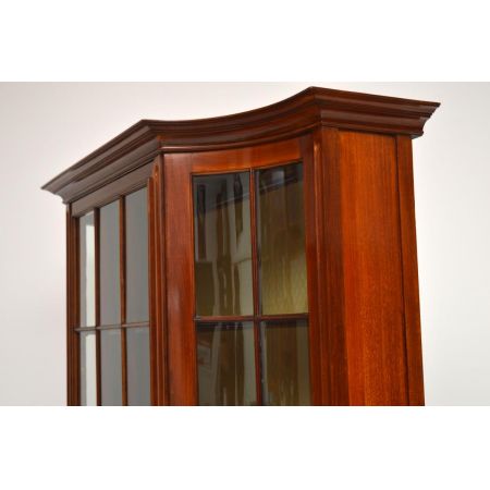 Große Edwardian Mahagoni Vitrine