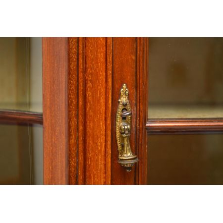 Große Edwardian Mahagoni Vitrine