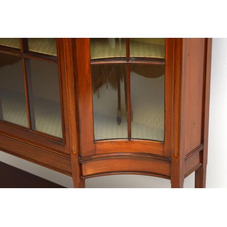Große Edwardian Mahagoni Vitrine
