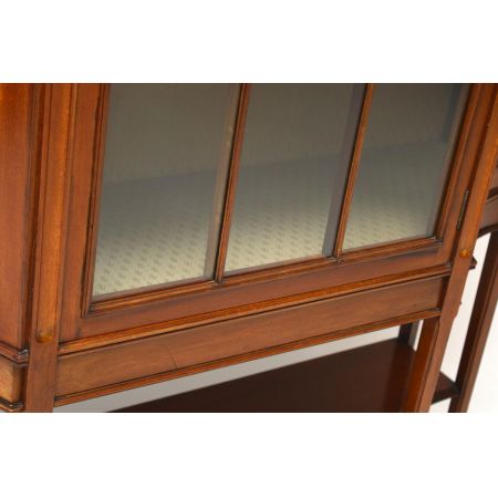 Große Edwardian Mahagoni Vitrine