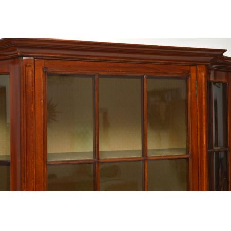 Große Edwardian Mahagoni Vitrine