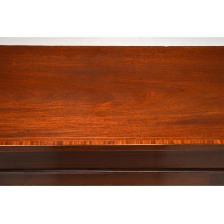 Antik Edwardian Mahagoni „Dwarf“ Vitrine