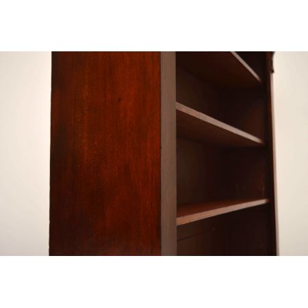 Offener, antiker Victorian Mahagoni Bücherregal