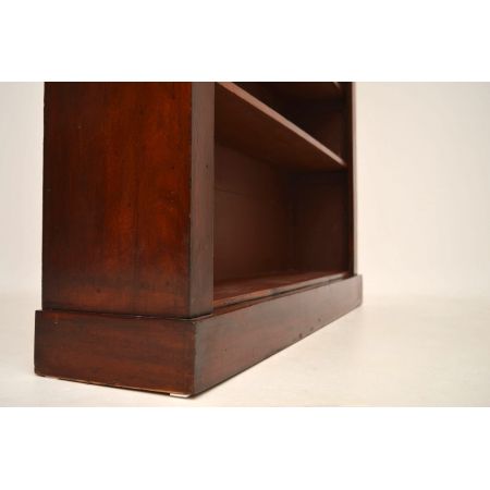 Offener, antiker Victorian Mahagoni Bücherregal